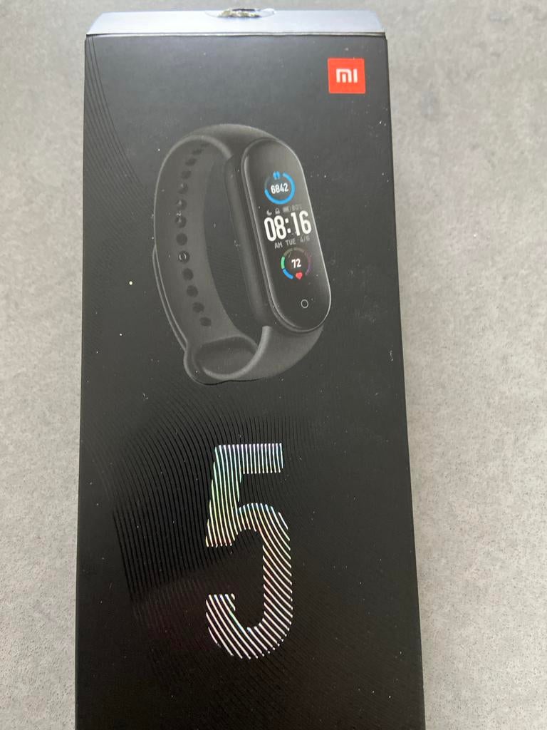 Xiaomi Mi Band 5 - Fitness Tracker, Zwart, Ophalen of Verzenden, Zo goed als nieuw, Waterdicht