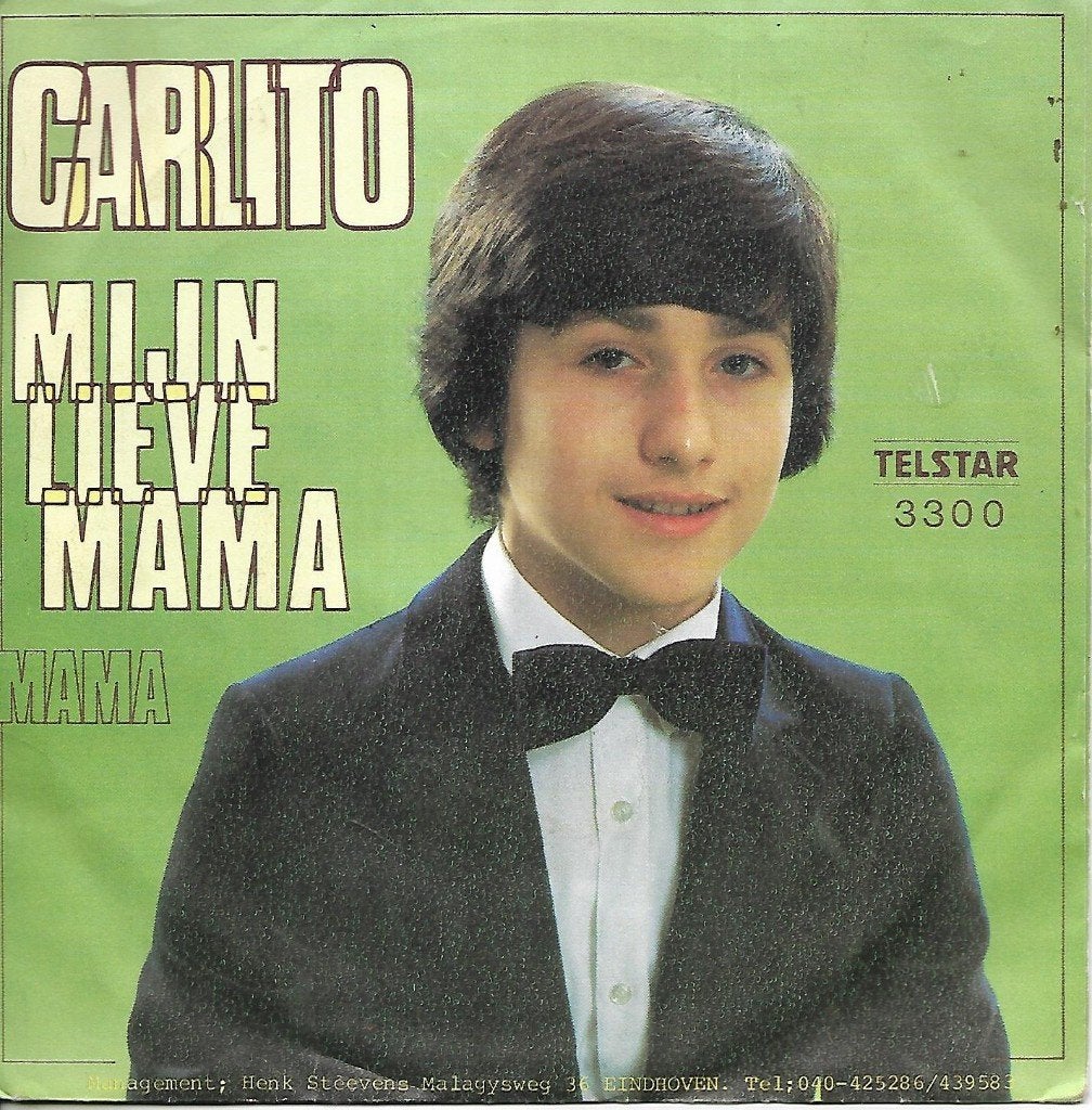 Carlito - Mijn Lieve Mama (Telstar), Ophalen of Verzenden, Gebruikt, 7 inch, Nederlandstalig