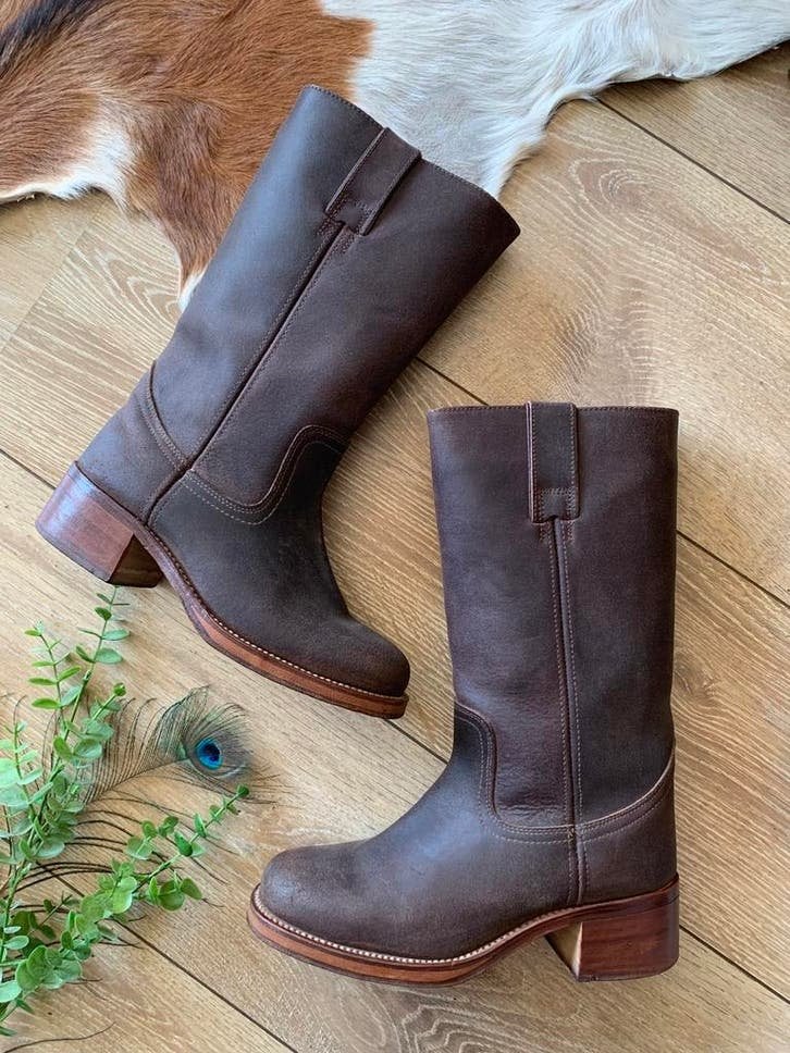 Valverde del Camino campus boots 37 retro boots blokhak, Kleding | Dames, Schoenen, Hoge laarzen, -, Ophalen of Verzenden, Zo goed als nieuw