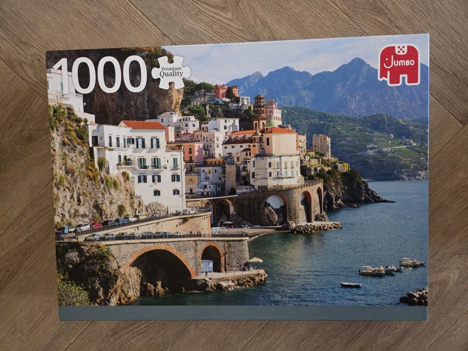 Jumbo Legpuzzel 1000 stukjes - Amalfi kust, Ophalen of Verzenden, 500 t/m 1500 stukjes, Gebruikt, Legpuzzel