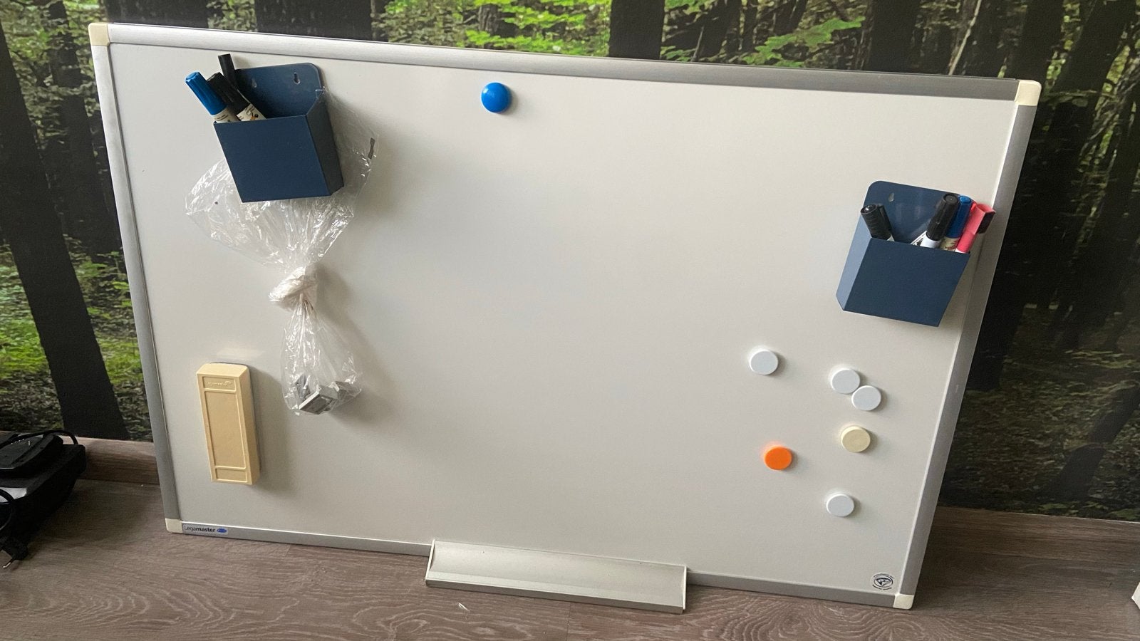 Legamaster whiteboard 90x60 cm met bevestigingsmaterialen, Ophalen, Gebruikt, Overige typen