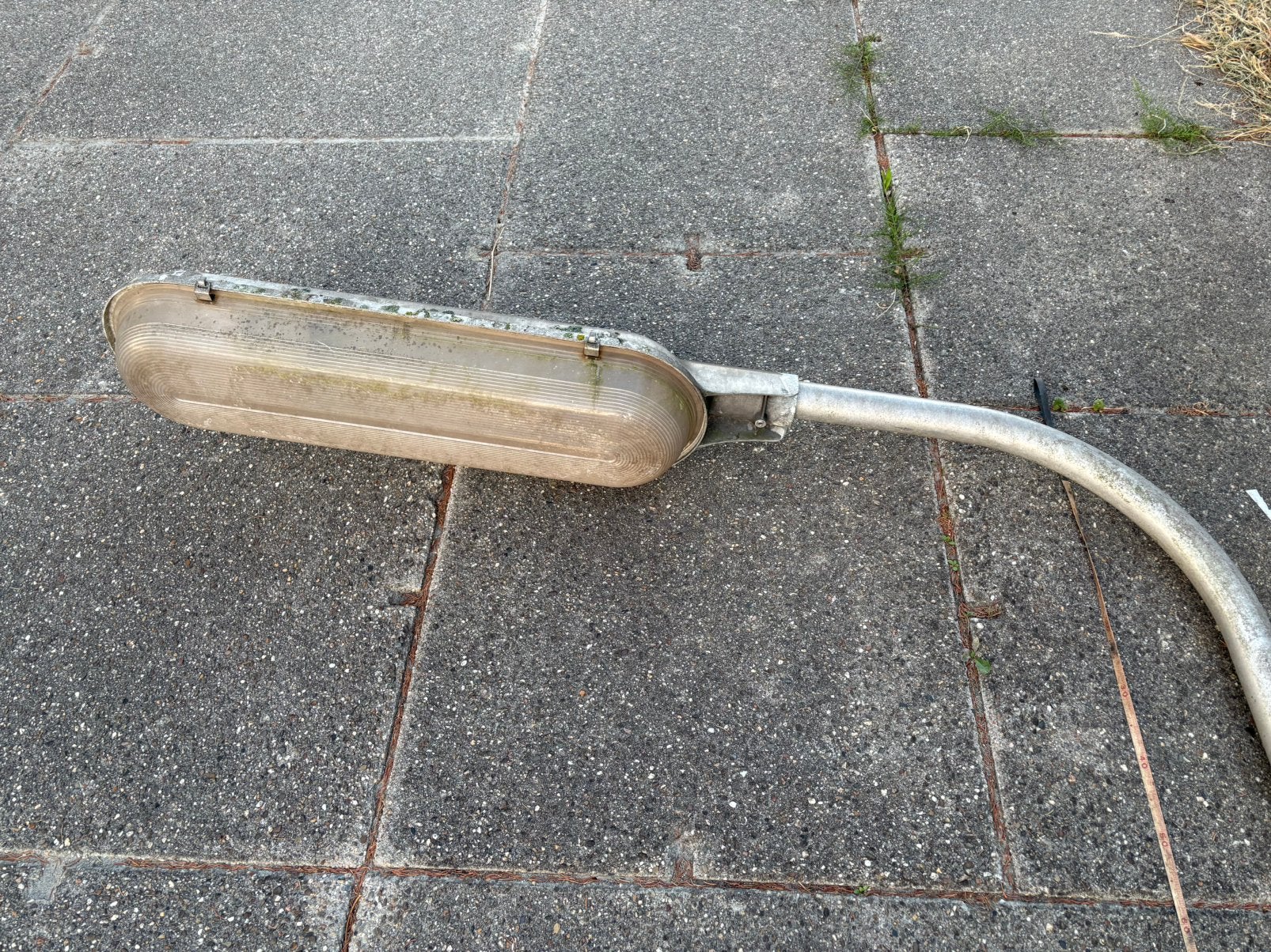 Aluminium lichtmasten 8m en 13m met armatuur, Ophalen, Gebruikt, Staande lamp, Aluminium