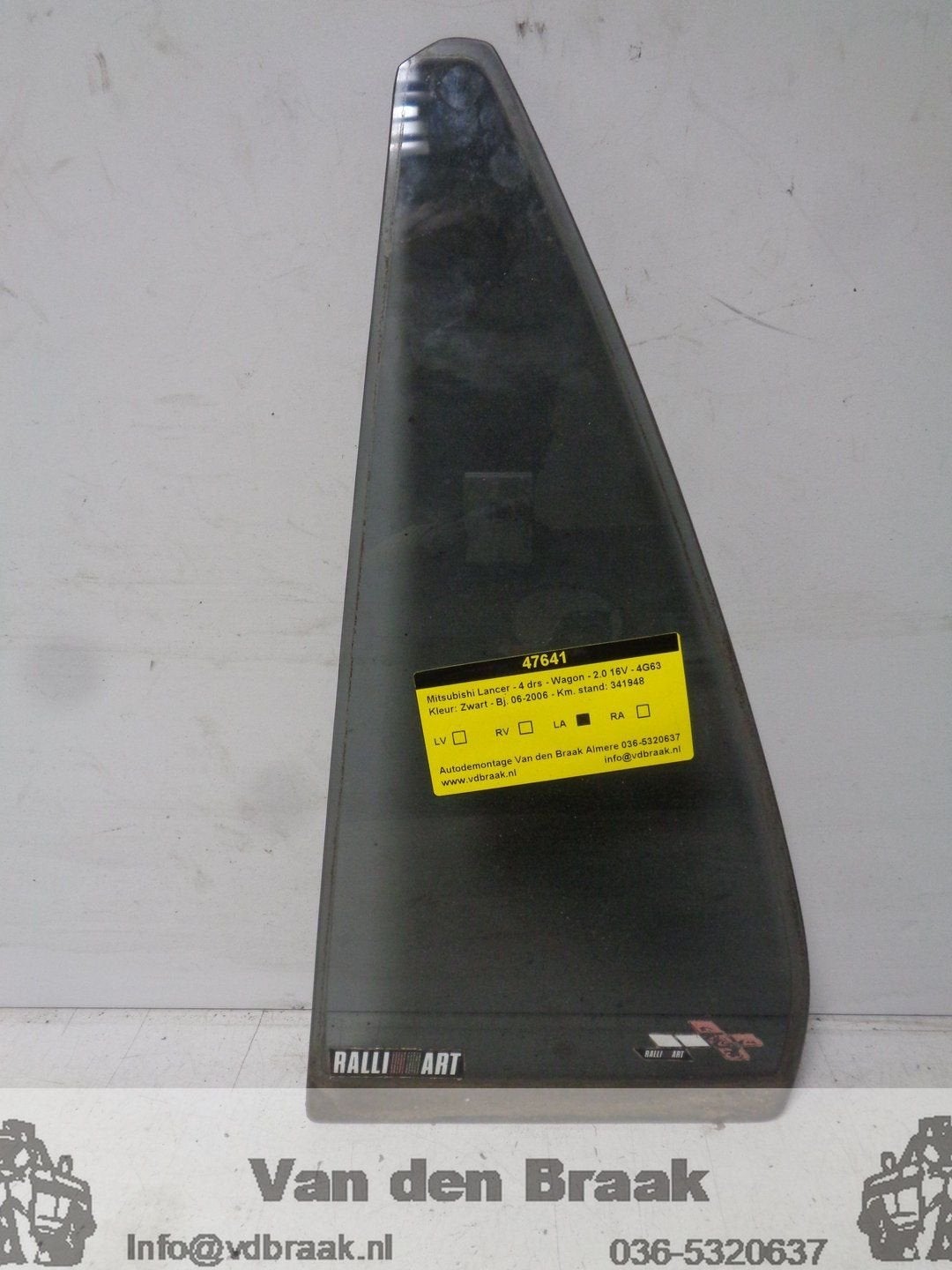 Mitsubishi Lancer Wagon 2005-2009 Driehoekraam links achter, Auto-onderdelen, Gebruikt, -, Herkomst onderdeel bekend, -