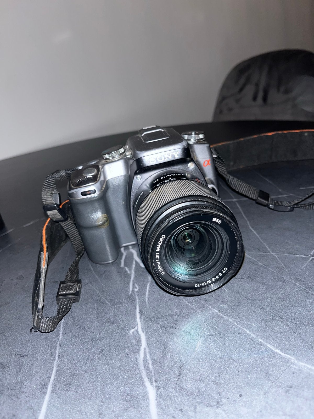 Sony DSLR A100 met 18-70mm lens, Gebruikt, Spiegelreflex, Ophalen of Verzenden, Sony