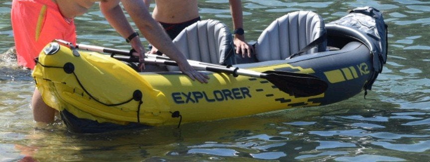 Intex Explorer K2 opblaasbare kajak, Watersport en Boten, Kajaks, Ophalen of Verzenden, Opblaasbaar, Zo goed als nieuw, 2-persoons