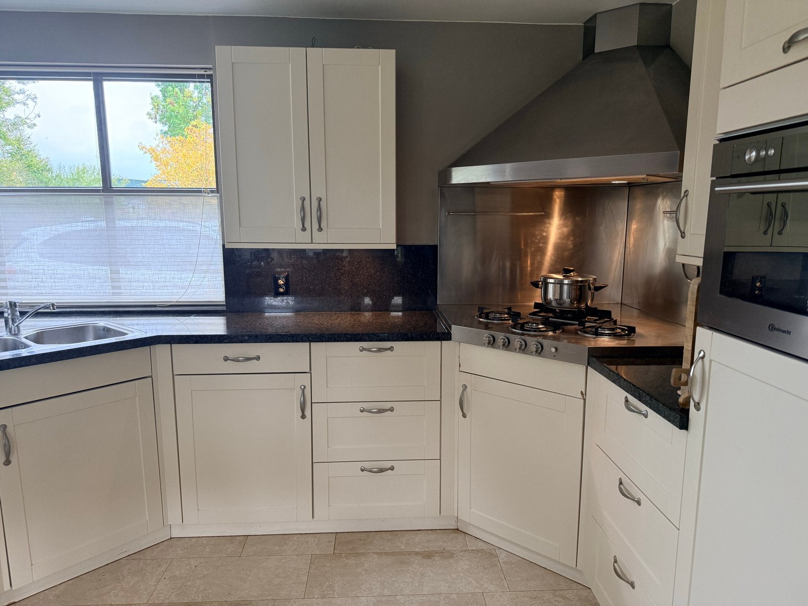 Luxe landelijke keuken., Huis en Inrichting, Gebruikt, U-keuken, Graniet of Steen, Ophalen of Verzenden
