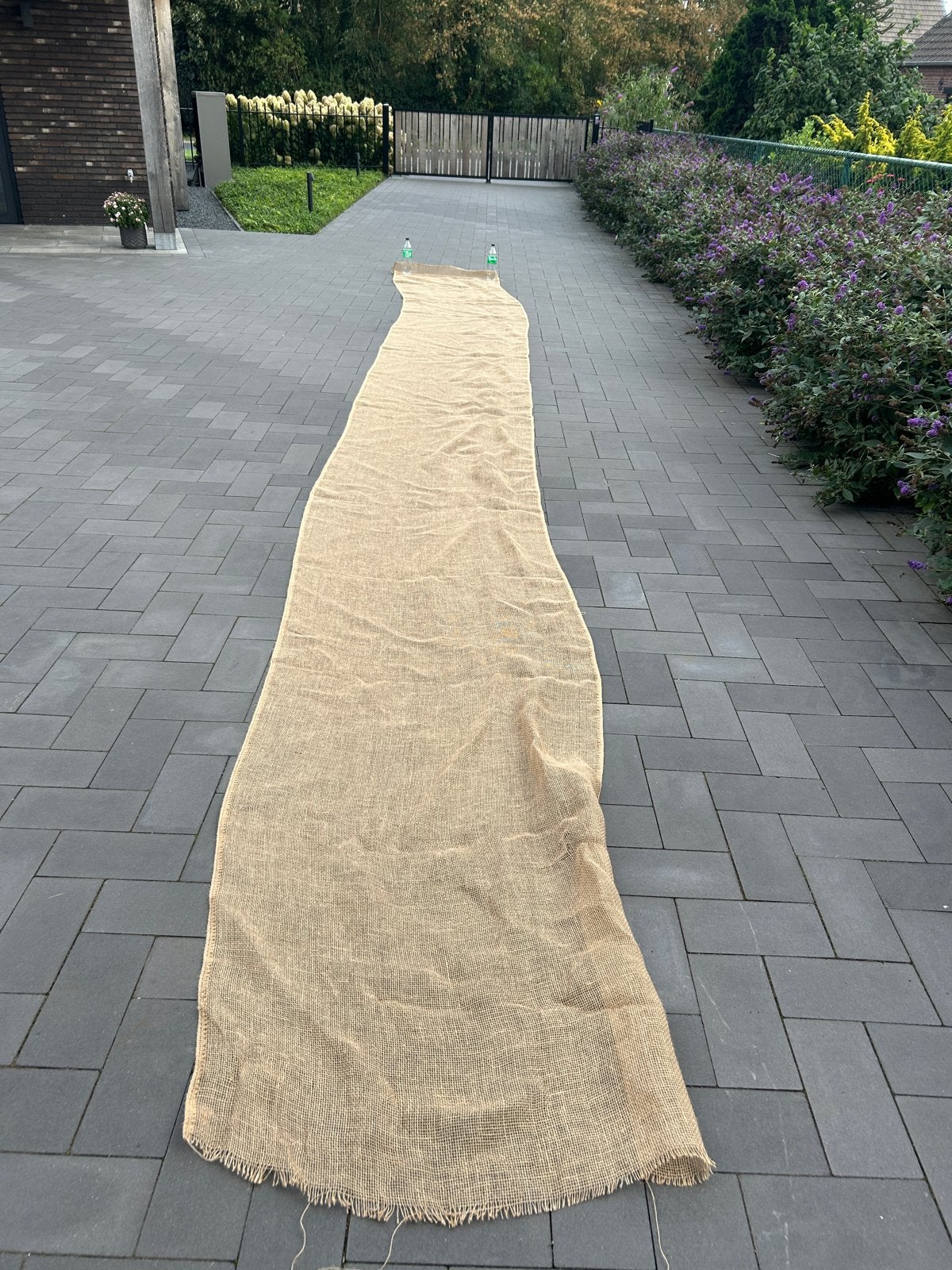 Natuurlijke Jute Loper - Perfect voor Feesten en Decoratie, Minder dan 50 cm, Gebruikt, Bruin, 200 cm of meer