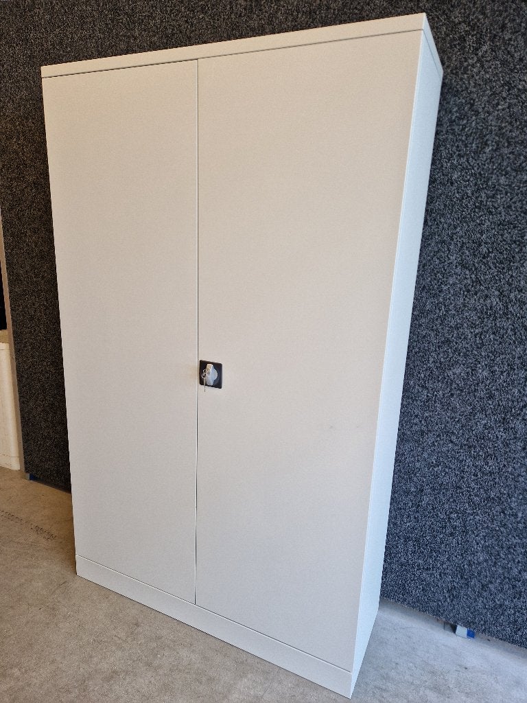 Voorraadkast 195x120x42 cm Grijs, Ophalen, 100 tot 150 cm, Zo goed als nieuw, Metaal
