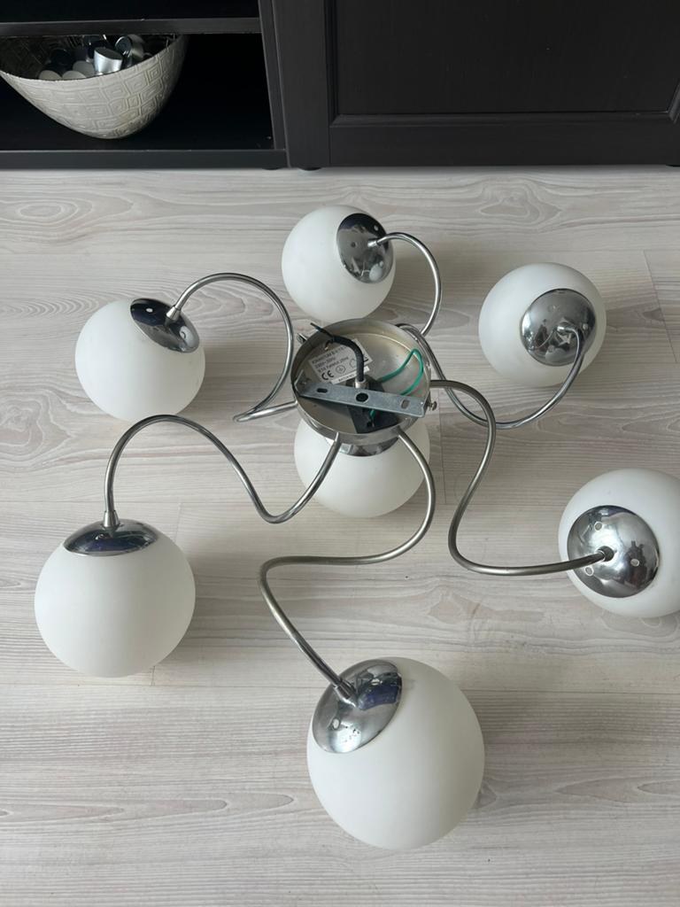 een plafondlamp, Ophalen, Zo goed als nieuw, Metaal of Aluminium