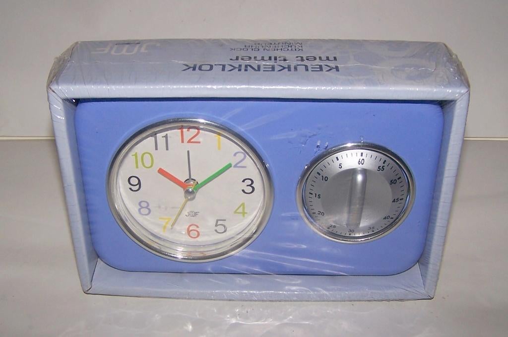 Keukenklok met timer. Nieuw in verpakking., Huis en Inrichting, Keuken | Keukenbenodigdheden, Ophalen of Verzenden, Nieuw