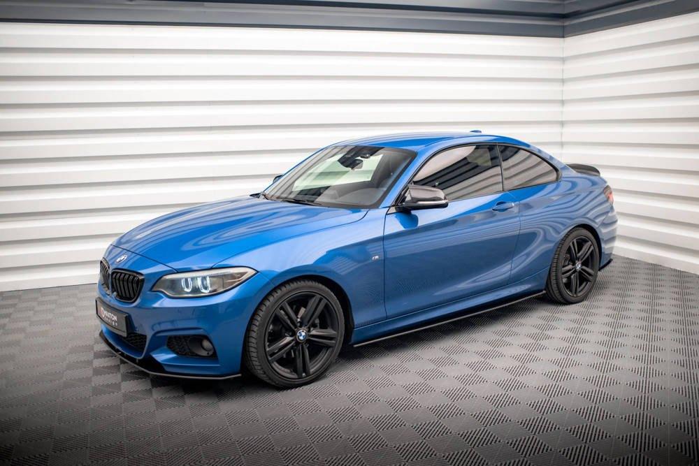 Voorlip sideskirt diffuser - BMW 2-serie F22 M-Pack 13-19, Ophalen of Verzenden