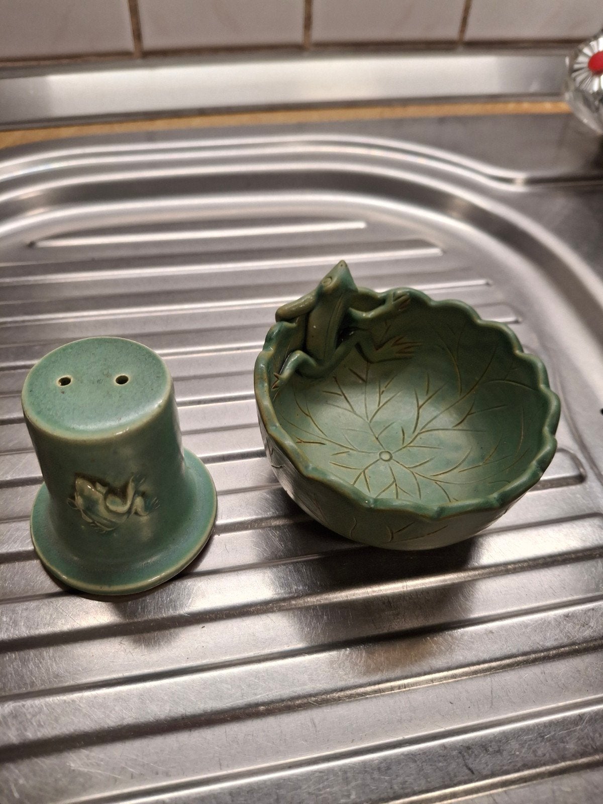 zoutvaatje  plus schaaltje, Antiek en Kunst, Curiosa en Brocante, Ophalen of Verzenden