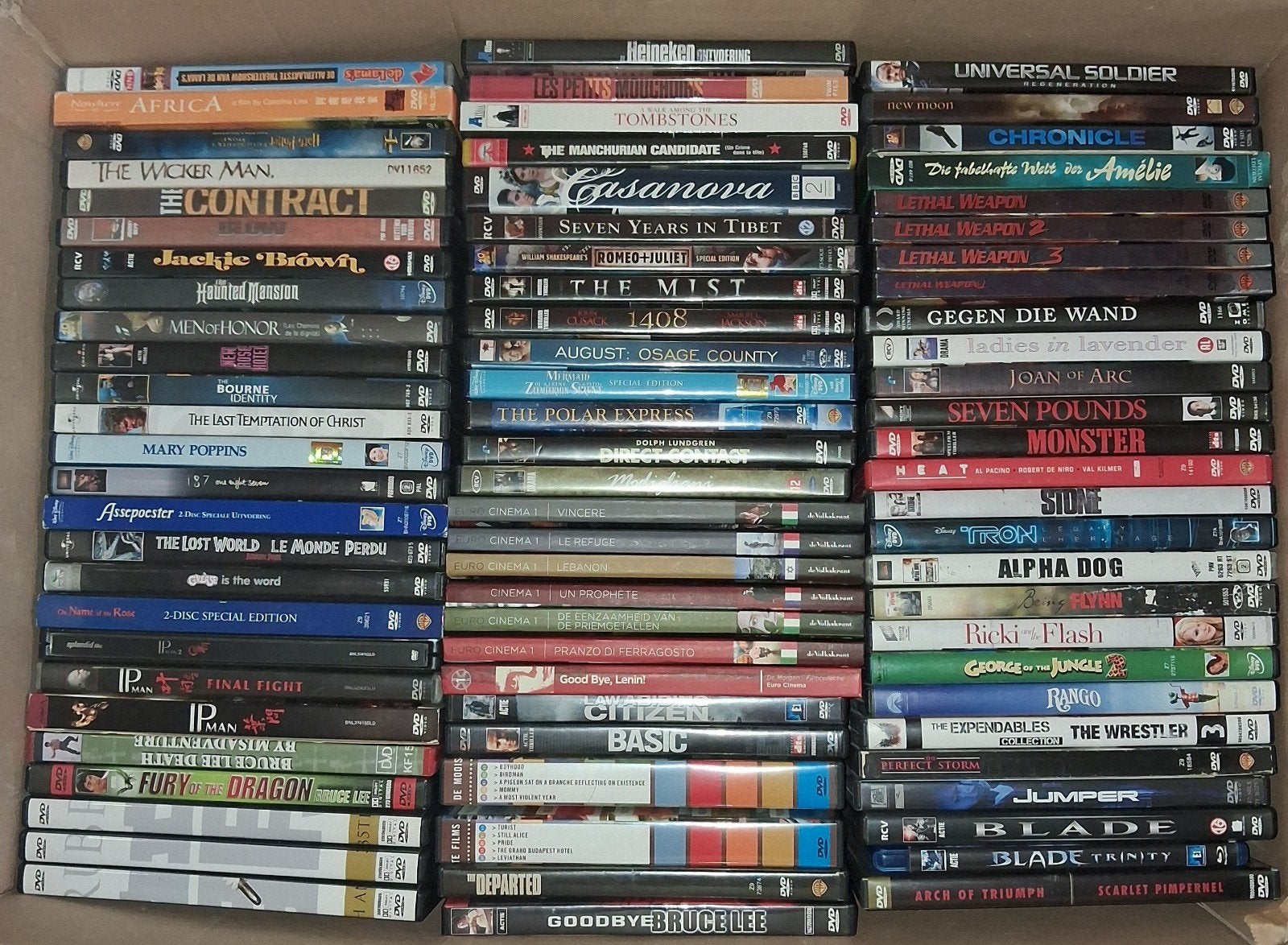 Grote collectie van 80 diverse dvd's - Actie, Drama, Komedie, Alle leeftijden, Ophalen of Verzenden, Gebruikt