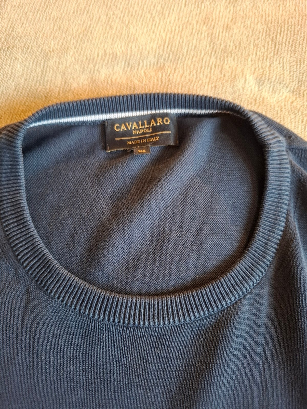 Cavallaro Napoli Heren Trui Maat XL - Donkerblauw, Blauw, Maat 56/58 (XL), Ophalen of Verzenden, Zo goed als nieuw