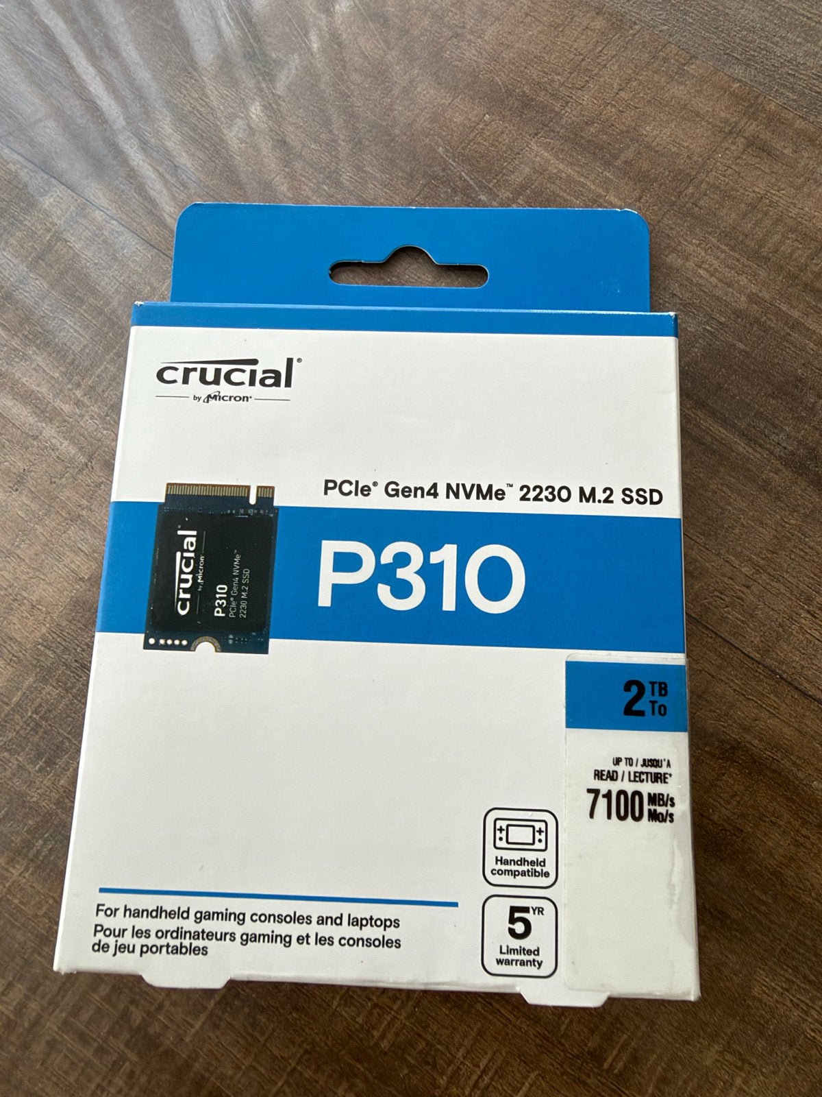 Crucial P310 PCIe Gen4 NVMe 2230 M.2 SSD 2TB, Ophalen, 2TB, SSD, Nieuw