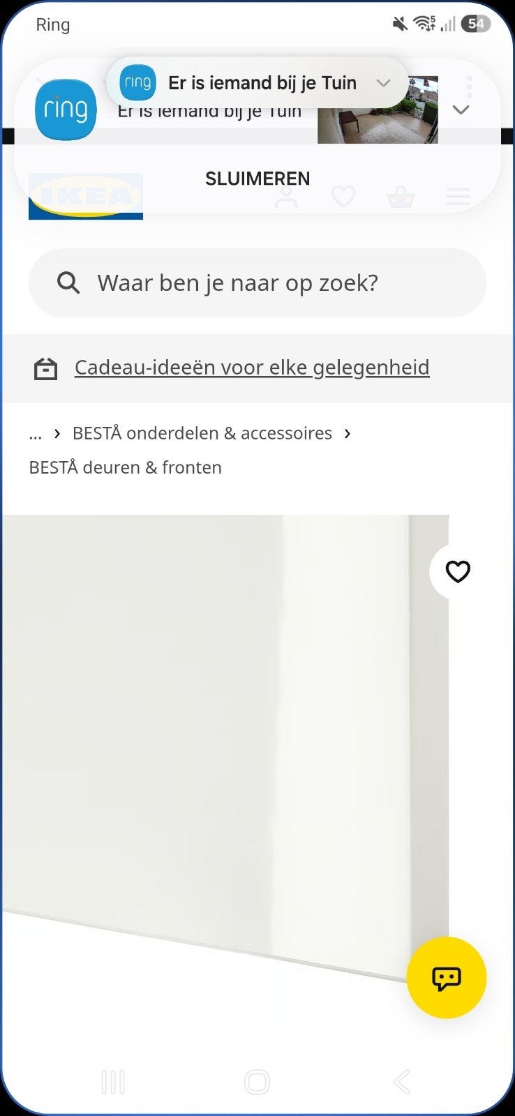 IKEA BESTÅ deuren/fronten Selsviken, hoogglans wit, Ophalen, Zo goed als nieuw