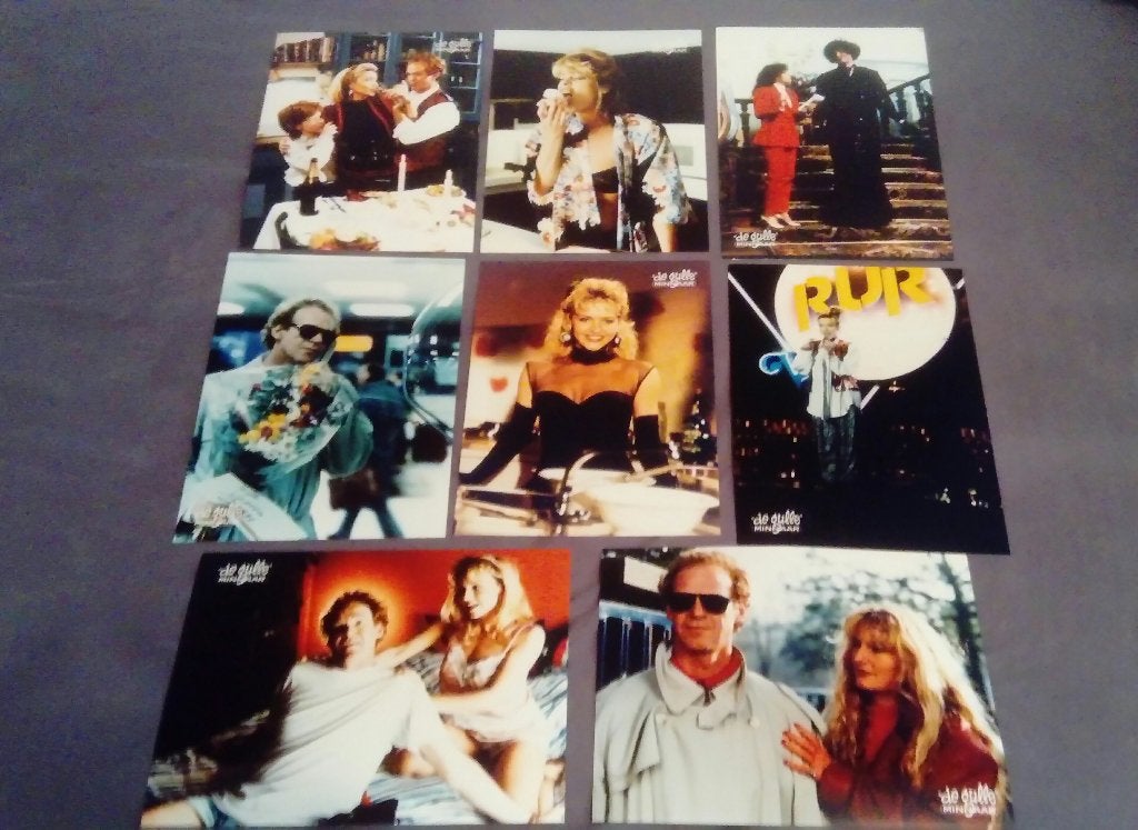 Nederlandse Lobby Cards De Gulle Minnaar (1990) (16 Stuks), Verzamelen, Ophalen of Verzenden, Gebruikt, Film, Foto of Kaart