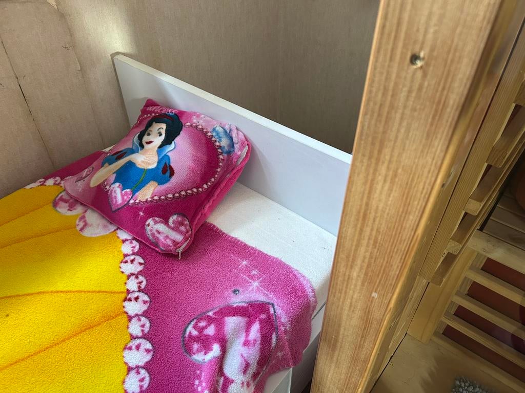 Juniorbed, Kinderen en Baby's, Kinderkamer | Bedden, Ophalen, Gebruikt, 70 tot 85 cm, 140 tot 160 cm