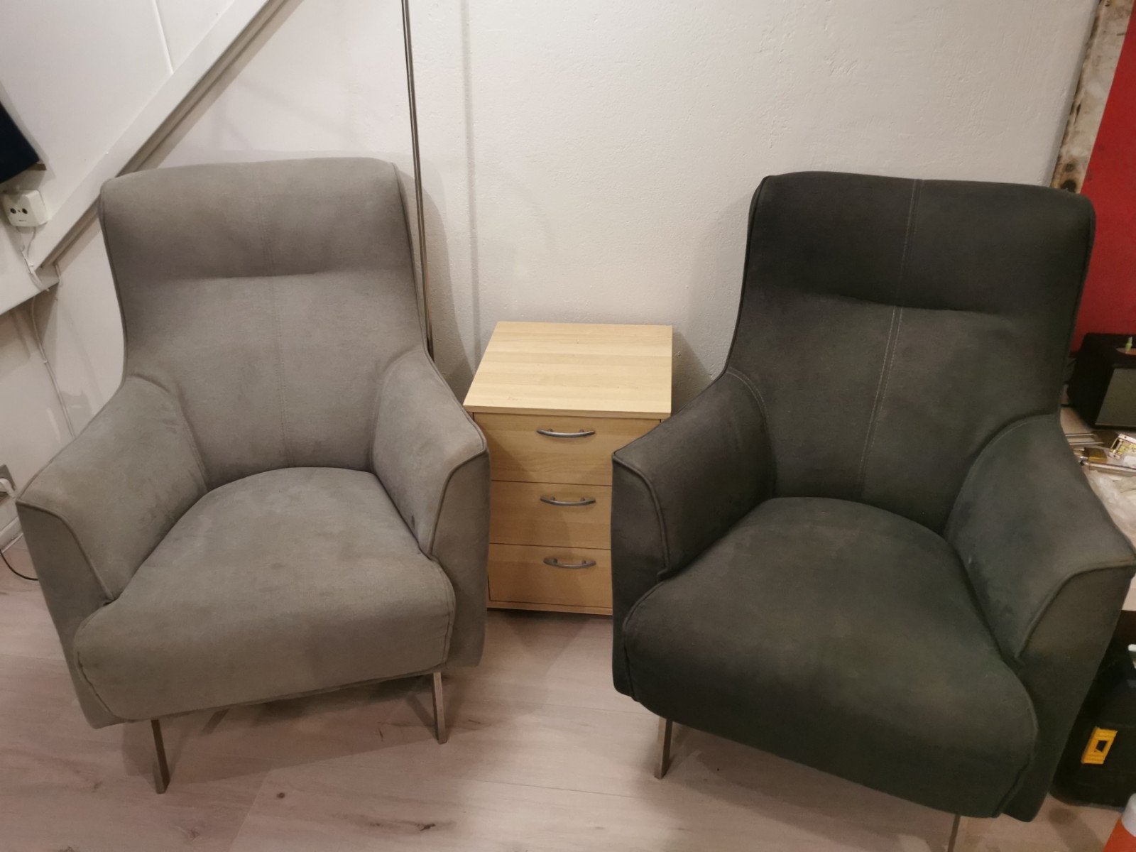 Fauteuils (2 stuks), Ophalen, Gebruikt, 75 tot 100 cm