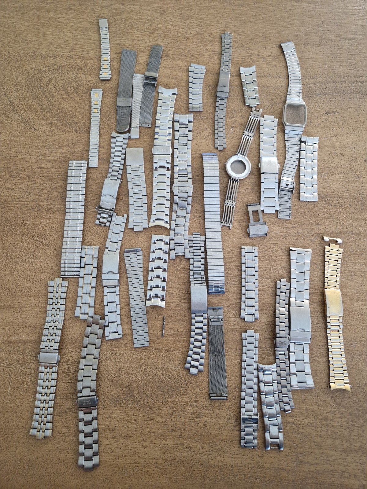 Partij Horloge Bracelets voor onderdelen en reparaties, Ophalen of Verzenden, Gebruikt, Zwart, Android