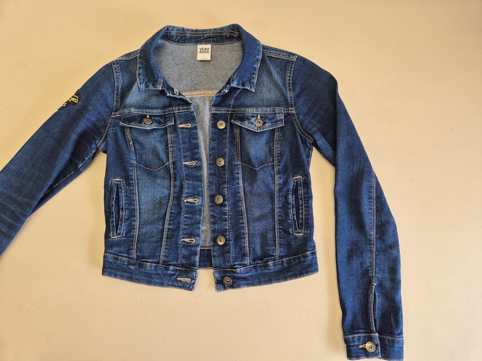 Soepel kort spijkerjasje Vero Moda maat S, Blauw, Vero Moda, Ophalen of Verzenden, Zo goed als nieuw