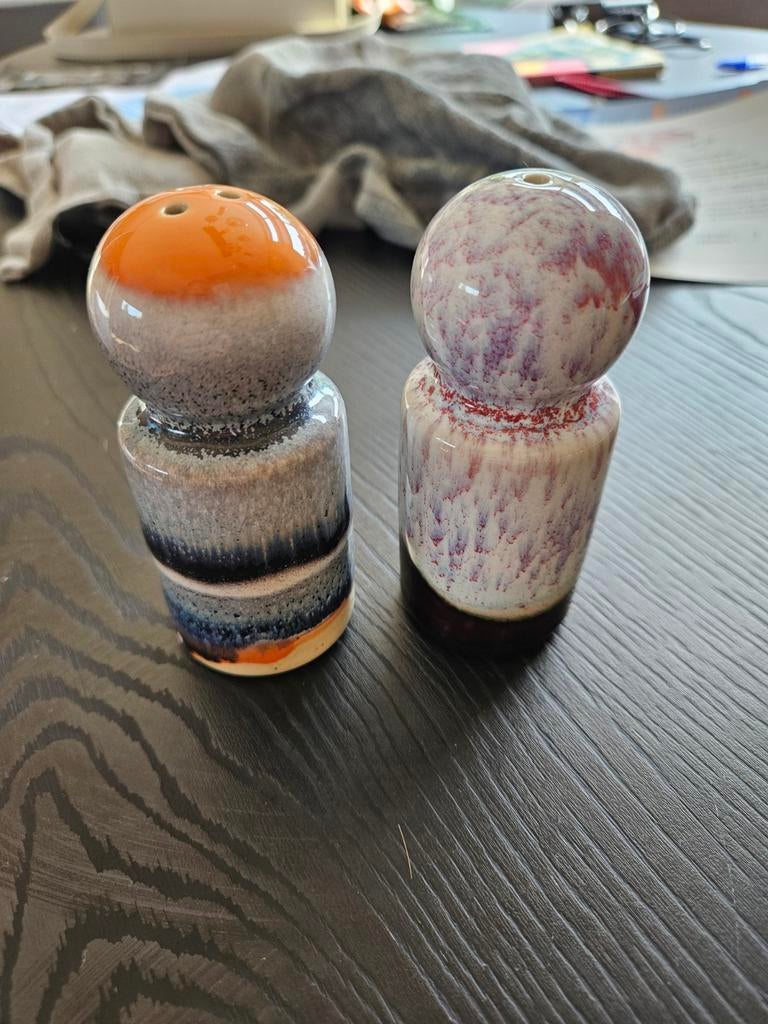 Nieuw peper- en zoutstel, keramiek, meerkleurig, Ophalen of Verzenden, Nieuw, Steen/keramiek, Meerkleurig