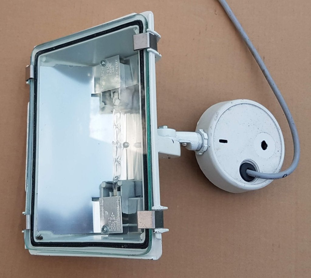 Bouwlamp Halogeen schijnwerper 320W, Ophalen of Verzenden, Zo goed als nieuw, 200 tot 500 watt, Lamp met armatuur