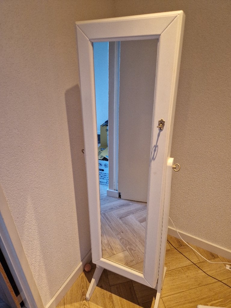 Sieradenkast met spiegel, Ophalen, Minder dan 50 cm, Gebruikt, Minder dan 100 cm