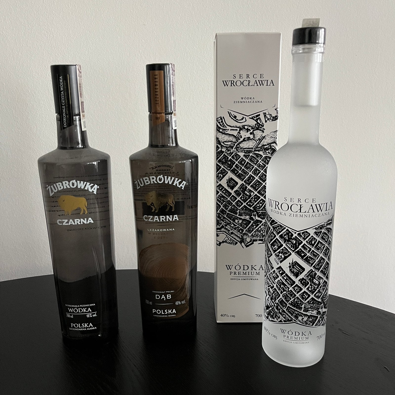 3x 700ml Poolse Wodka Zubrowka & Serce Wroclawia, Verzamelen, Ophalen of Verzenden, Nieuw, Overige gebieden, Overige typen