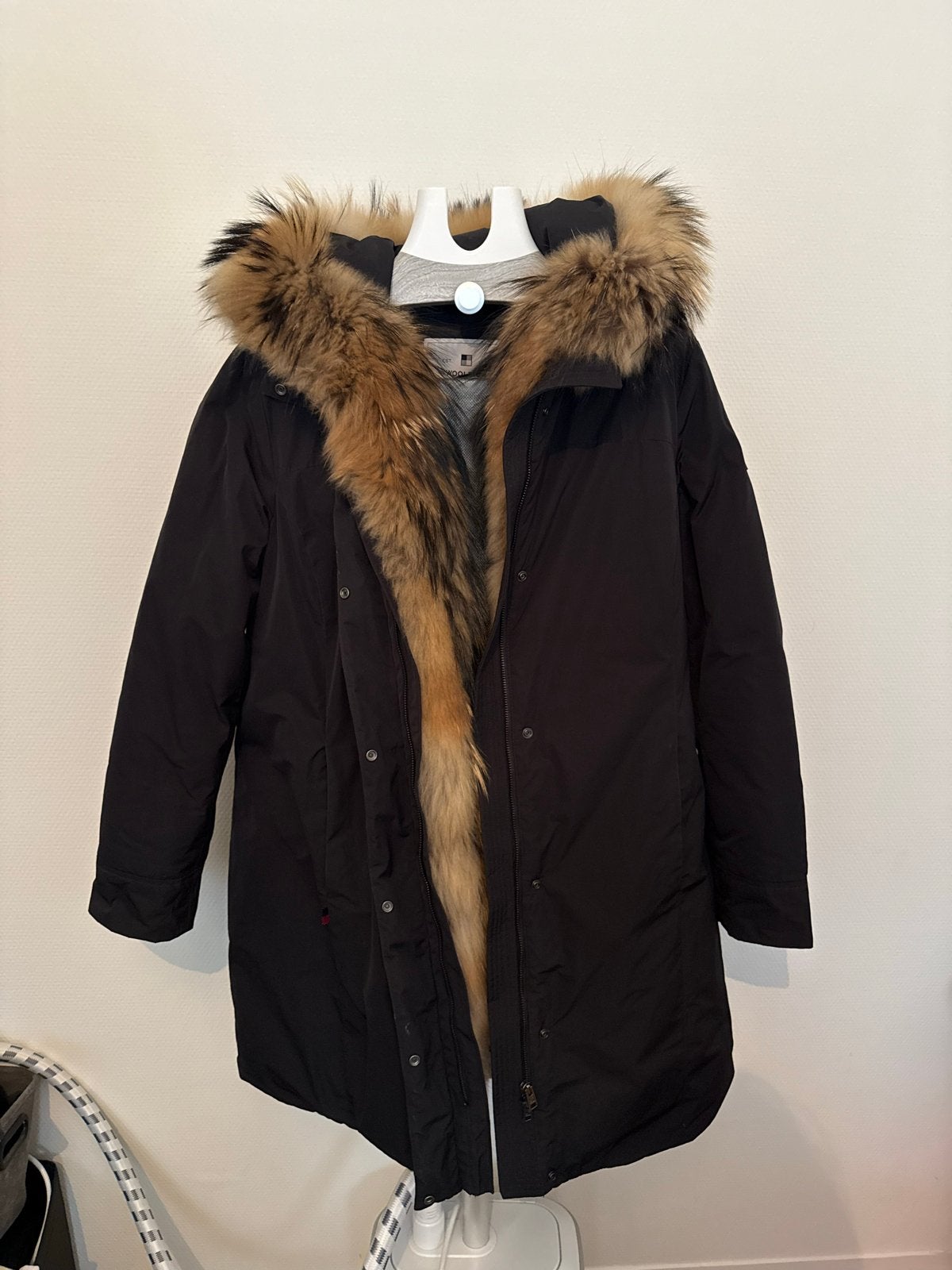 Woolrich Arctic Parka met bontkraag - Maat XXL, Ophalen of Verzenden, Zo goed als nieuw, Maat 46/48 (XL) of groter, Zwart