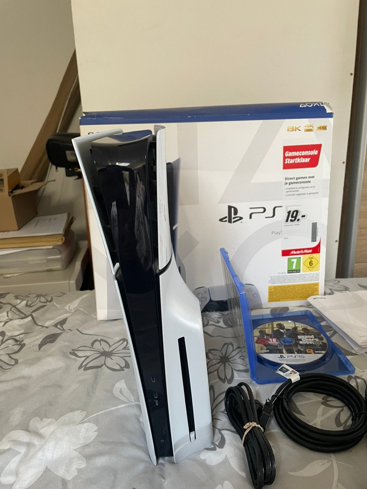 Playstation 5 Slim Disc Edition, Spelcomputers en Games, Spelcomputers | Sony PlayStation 5, Ophalen, Zo goed als nieuw, Playstation 5