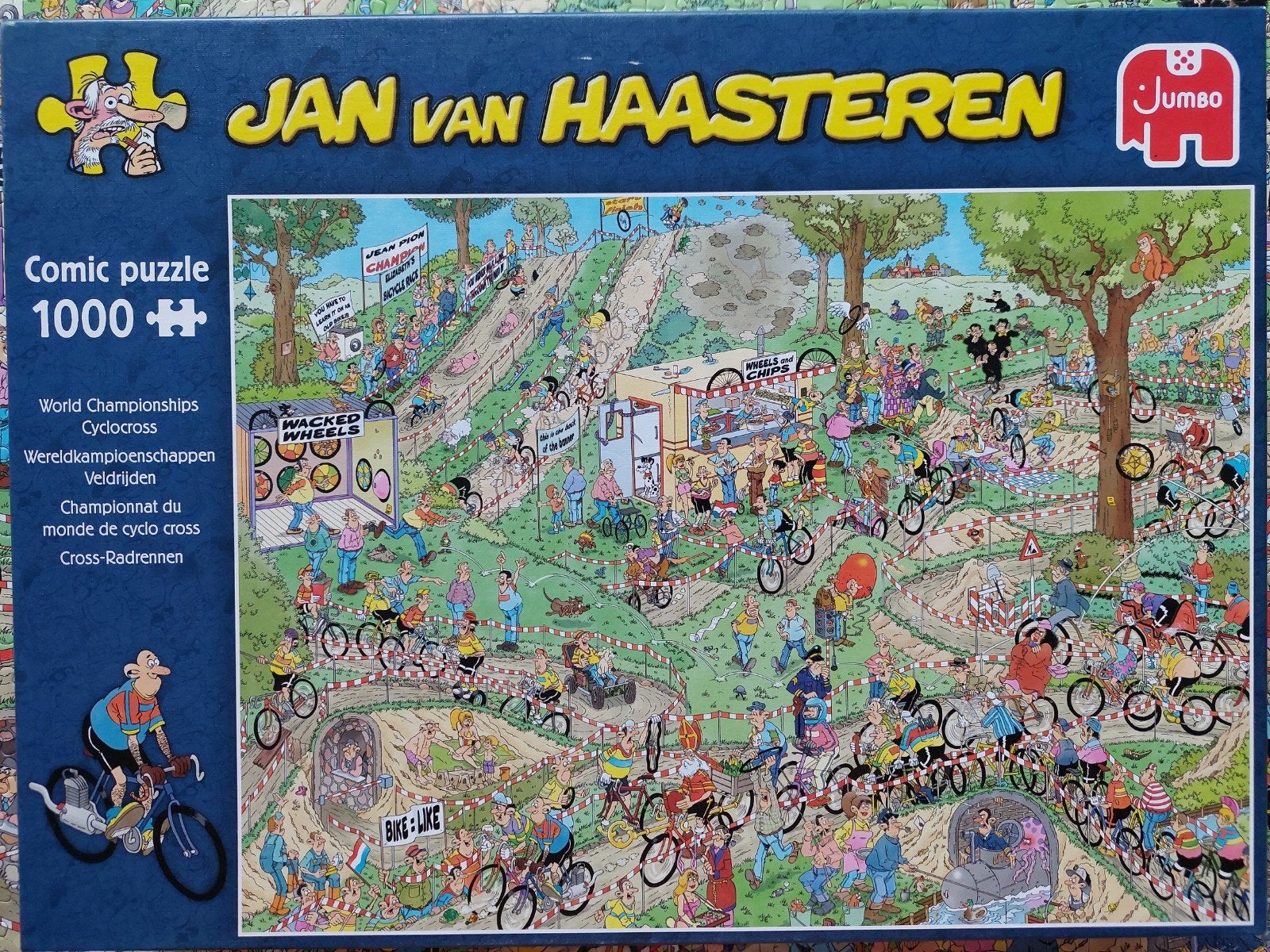 Jan van Haasteren W.K. Veldrijden Puzzel 1000 stukjes, Ophalen, 500 t/m 1500 stukjes, Nieuw, Legpuzzel