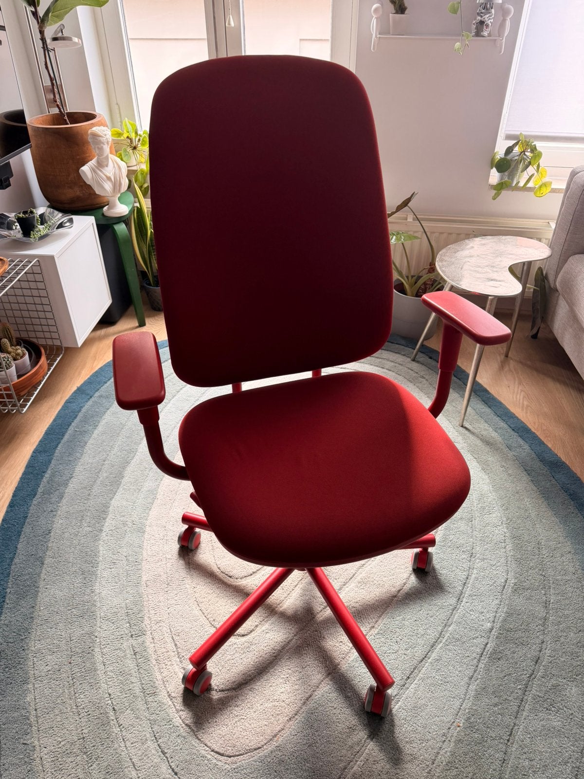 Office chair - IKEA smörkull, Ophalen, Zo goed als nieuw, Bureaustoel, Rood