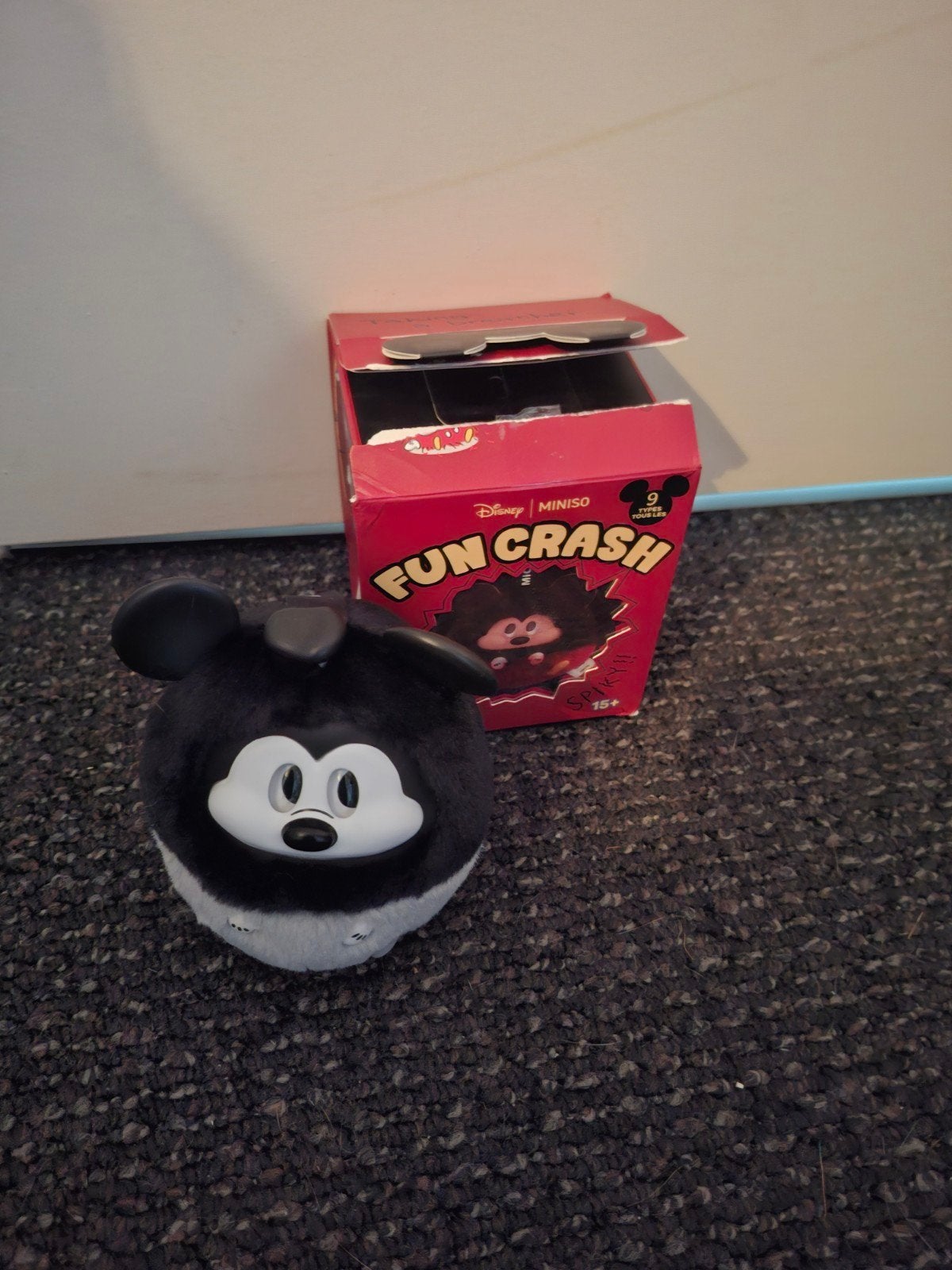 Disney MINISO Fun Crash Mickey Mouse Knuffel, Verzamelen, Disney, Ophalen of Verzenden, Mickey Mouse, Zo goed als nieuw, Knuffel