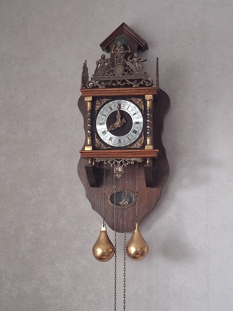 Prachtige klassieke Zaanse wandklok, Ophalen