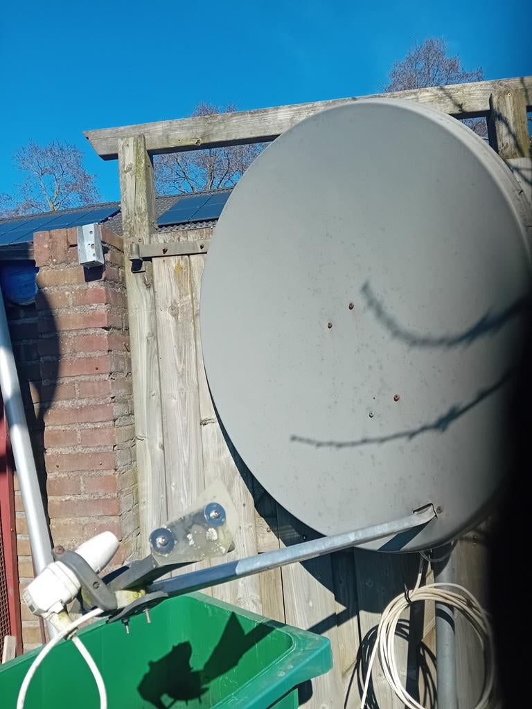 Schotelantenne 93x98cm+rotor+ontvanger, Ophalen, Overige merken