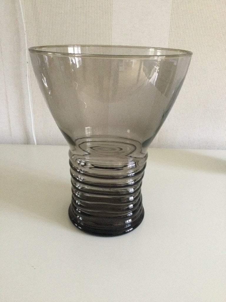 Copier Ribbelvaas, Antiek en Kunst, Antiek | Glas en Kristal, Ophalen of Verzenden