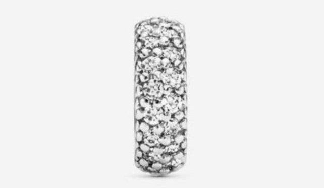 PANDORA Transparante sprankelende spacer, Pandora, Nieuw, Ophalen of Verzenden, 1 bedel