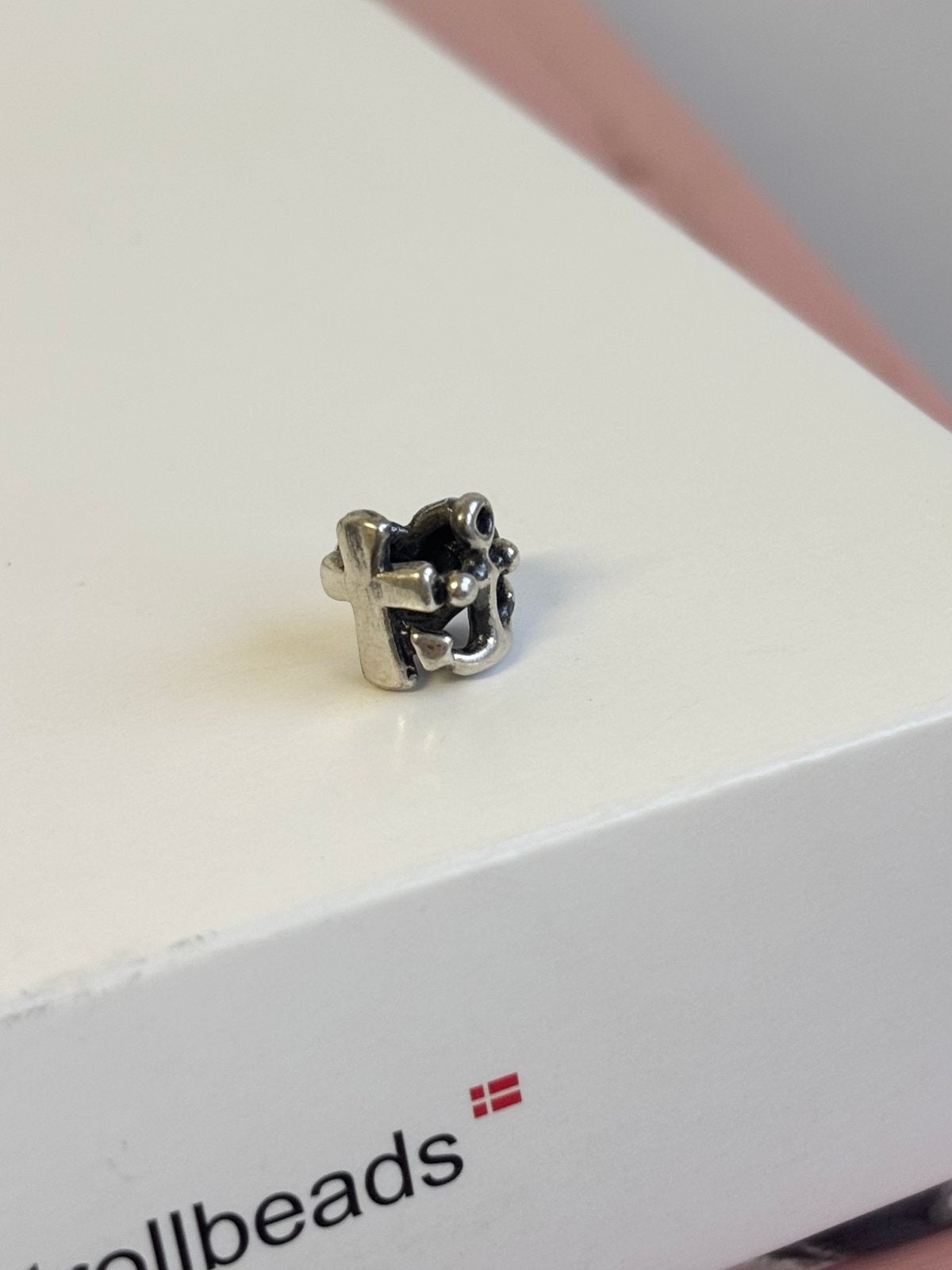 Trollbeads Geloof, hoop en liefde-bedel, Ophalen, Zo goed als nieuw, Overige merken
