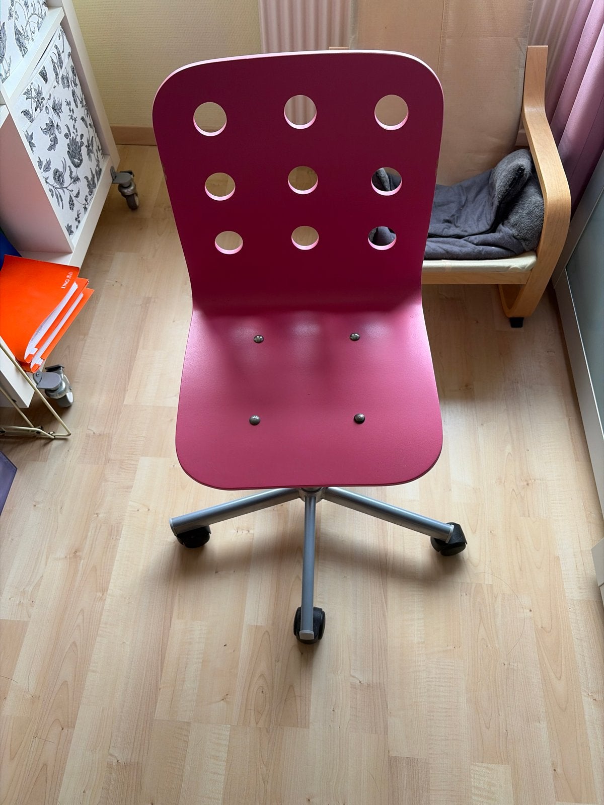 Roze bureaustoel Ikea, Ophalen, Gebruikt, Roze, Bureaustoel