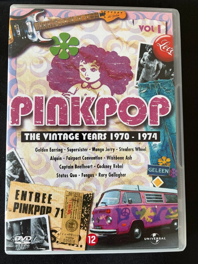 DVD Pinkpop The Vintage Years 1970-1974, Vanaf 12 jaar, Ophalen of Verzenden, Zo goed als nieuw, Concert