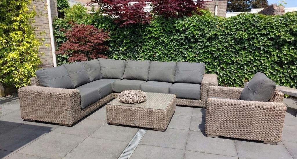 4 Seasons Outdoor Kingston loungeset 4SO, Ophalen, Loungeset, Wicker, Bank