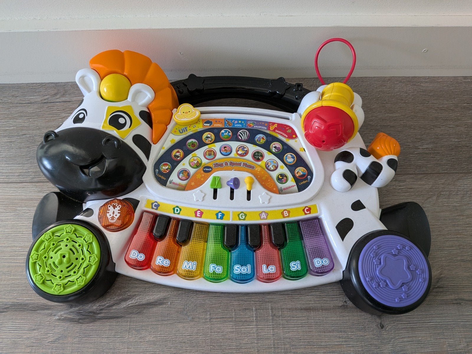 VTech Baby Zebra Piano Speelgoed met Geluid en Licht, Ophalen