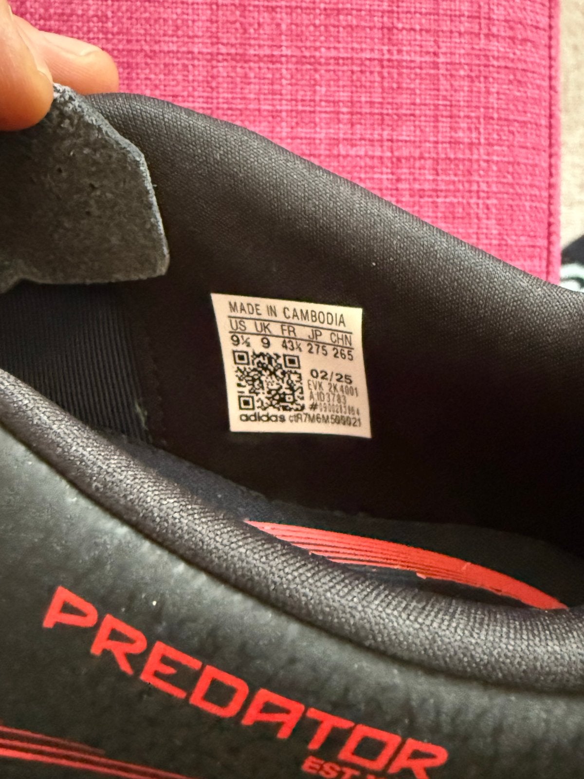 Adidas Predator voetbalschoenen - Maat 43 1/3, Ophalen of Verzenden, Zo goed als nieuw, Schoenen