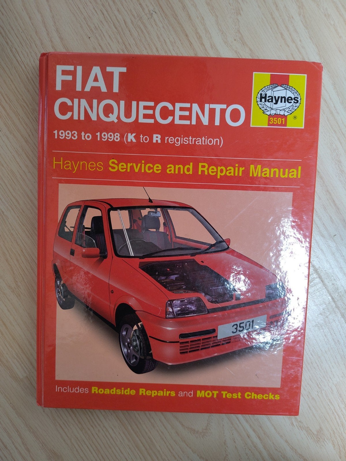 Haynes Werkplaatshandboek Fiat Cinquecento (1993-1998), Boeken, Ophalen of Verzenden, Gelezen, Haynes