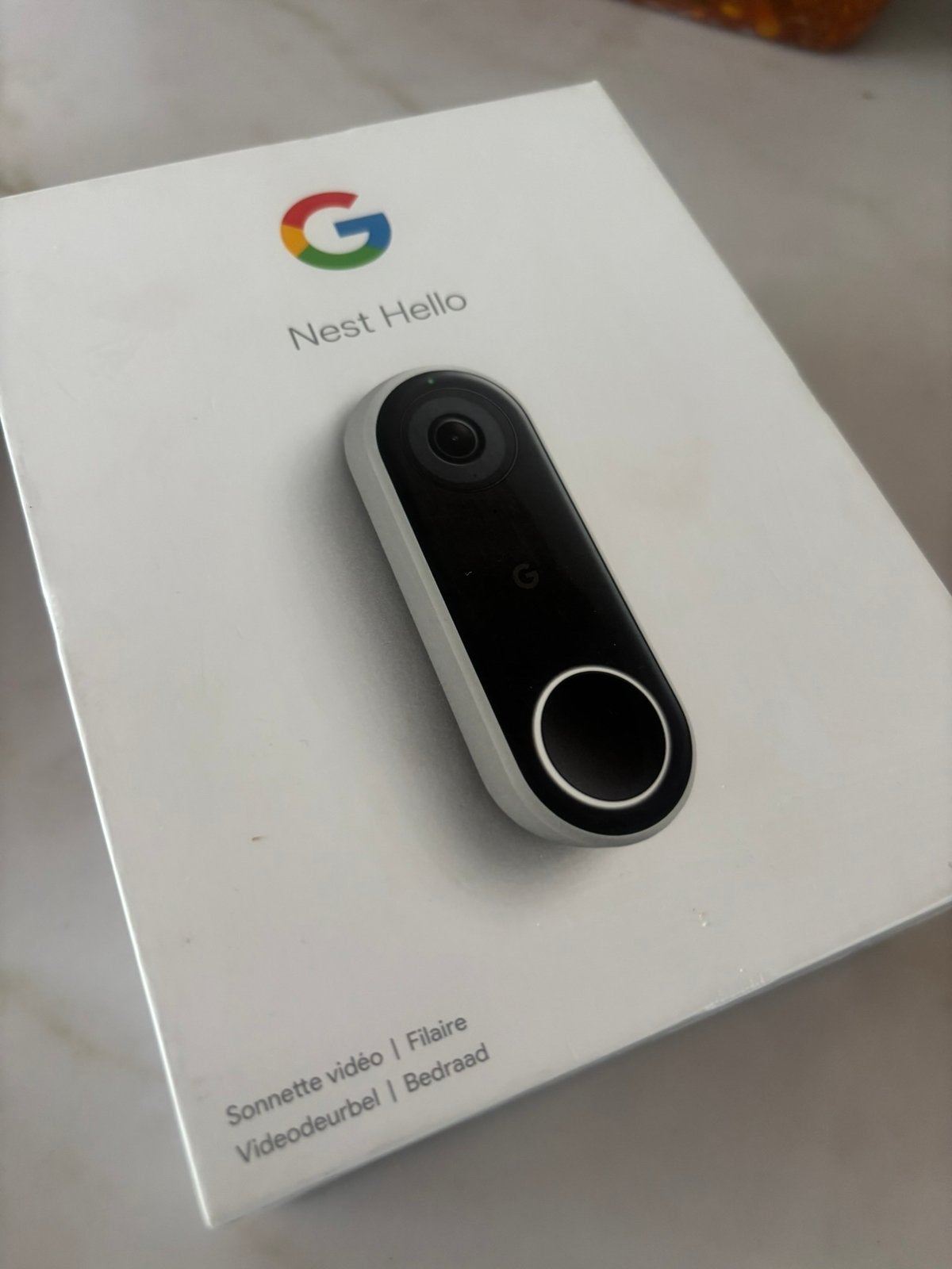 Google Nest Hello deurbel bedraad. Compleet, Ophalen, Zo goed als nieuw