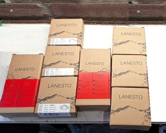 Set van 3 DUNNE LANESTO LED INBOUWESPOTS RVS MET TRAVO ! ! !, Ophalen of Verzenden, Nieuw, Overige typen