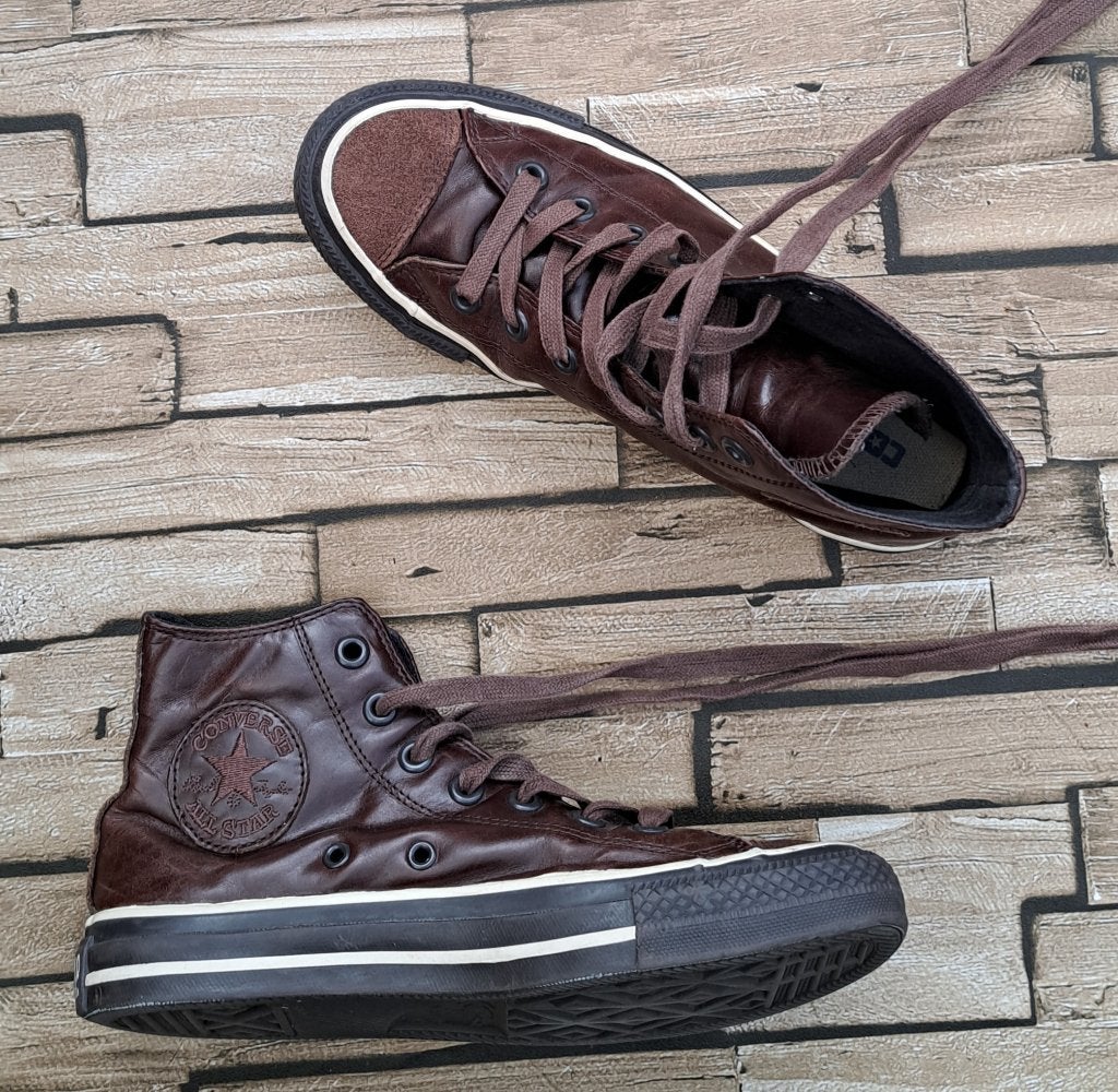 CONVERSE ALL STAR - stoere leren gympen, 37, Bruin, Verzenden, X, Sneakers of Gympen