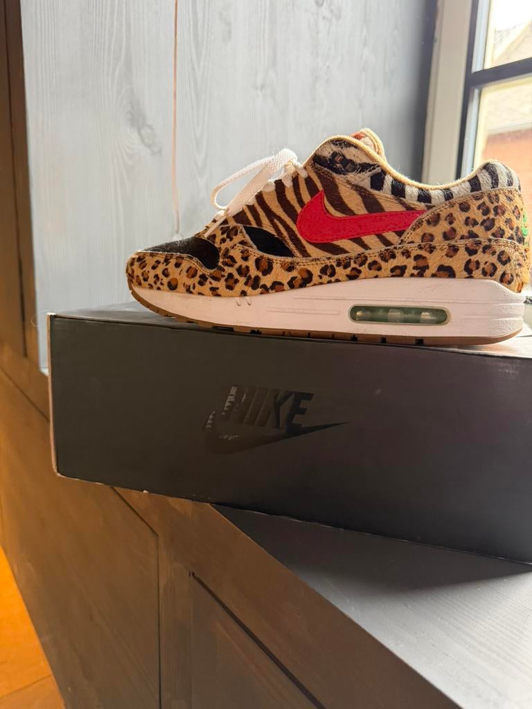 Air max 1 animal 2.0 43, Bruin, Ophalen of Verzenden, Sneakers of Gympen, Zo goed als nieuw