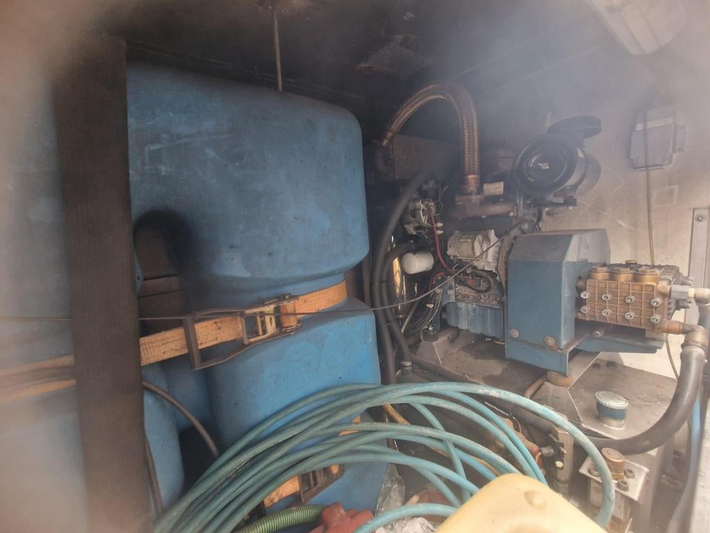 Krachtige warmwater hogedrukreiniger 300 bar - Diesel, Tuin en Terras, Ophalen, Gebruikt, Onbekend